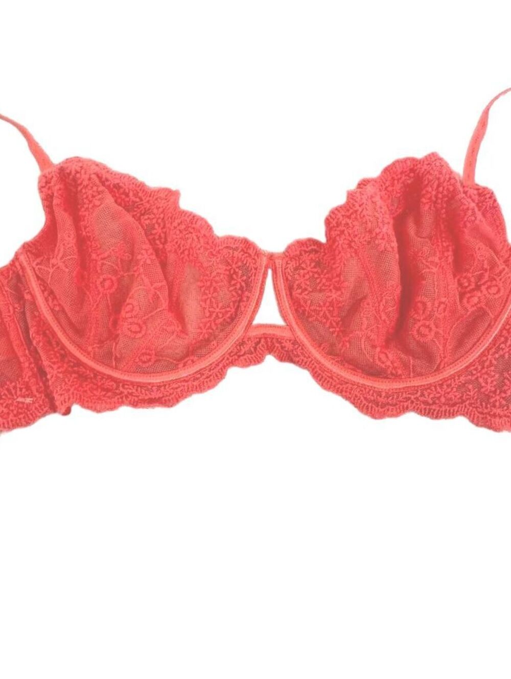 Intimately Free People Coral Lace Underwire Bra Strappy Back - 34D